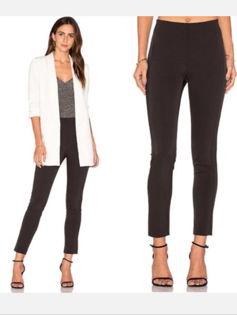 Theory Navalane Becker Pants Ponte Women's 0 Classic Office Career